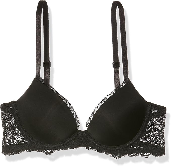 Calvin Klein Damen BH Demi, Schwarz (Black 001), 34 (Herstellergröße