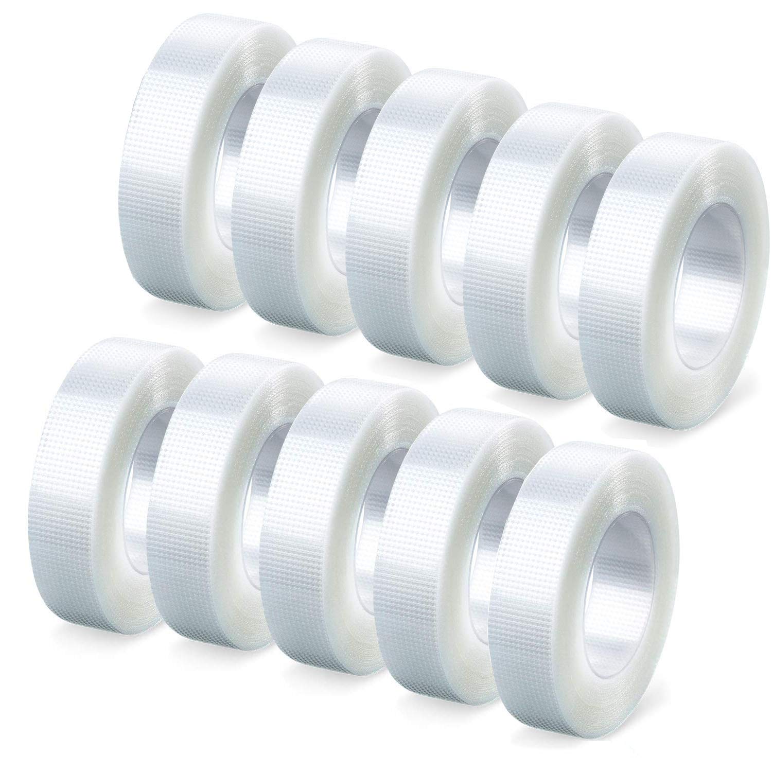Eyelash Tape White Lash Tape for lash Extension, 10 Rolls