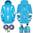 YITIAOYU Cool Vest Cooling Fan Jacket Air Conditioned Clothes for Men Women Cooling Vest for Working, Outdoor Activities