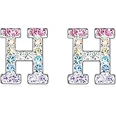 Girls Initial Letter Stud Earrings Alphabet Number Earrings Gifts Jewelry for Women