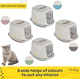 Cat Centre Medium Blue Hooded Litter Tray Extra Deep with Charcoal Filter view 4