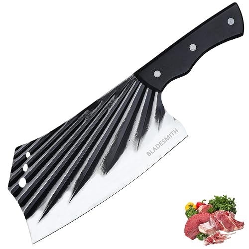 Define Cleaver BLADESMITH Professional Cleaver Knife - Forged 7Cr17MoV High Carbon ...