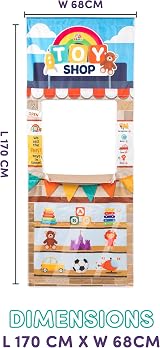 Playhouse Pop Up Play Town Hanging Doorway Toy Shop 3-7 UK Door Fit view 7
