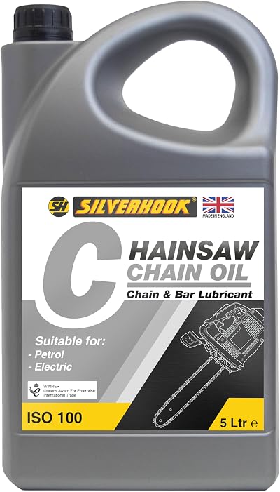 Silverhook Chainsaw Oil ISO 100 5 Litre Anti Fling Petrol Electric