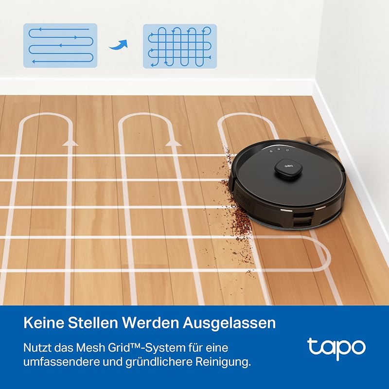 RV30 Max Saugroboter mit Wischfunktion, 5300Pa Ultra Starke Saugkraft, LiDAR+IMU Dual-Navigation, Alexa Sprachsteuerung, App
