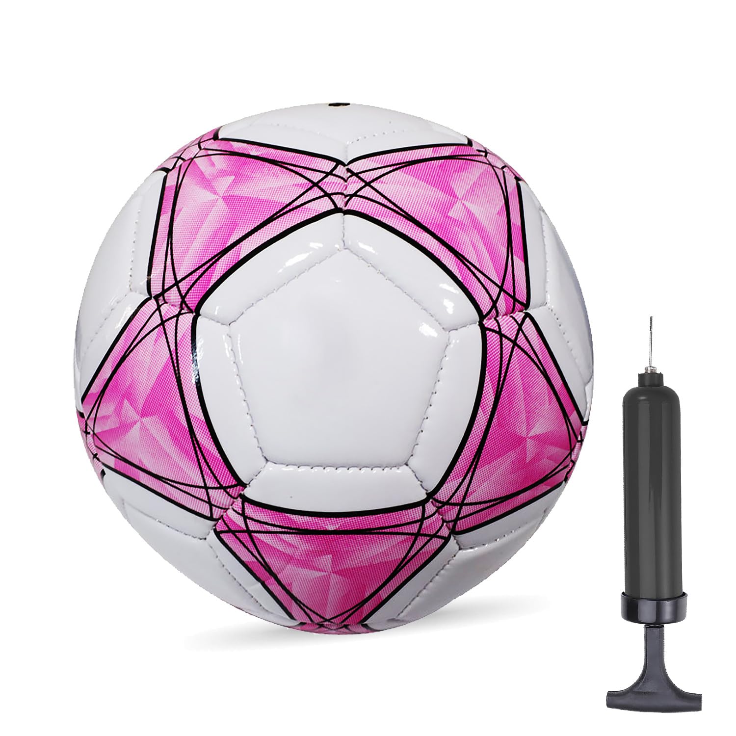 Photo 1 of AYANICA Soccer Ball Size 3,4,5 Soft PU for Practice Training Gift Boys Girls Come with Pump and Needle