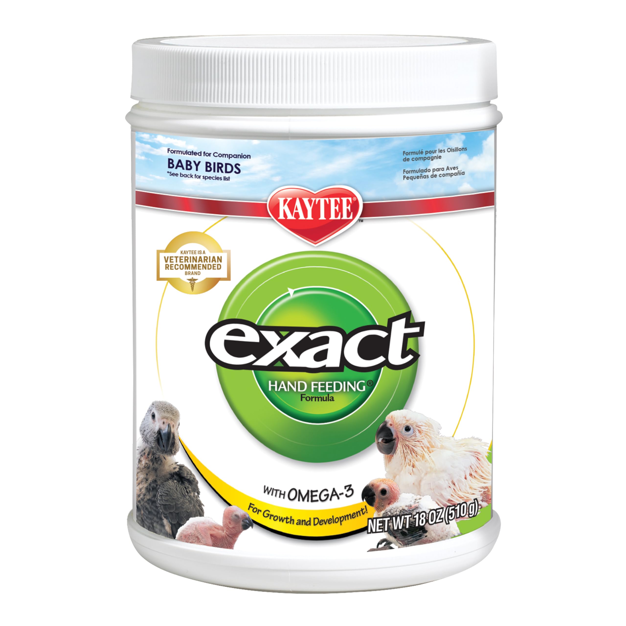 Kaytee Exact Handfeeding - Baby Bird 18 oz, Instant Formula