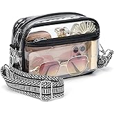 PACKISM Clear Bag for Stadium Events - Clear Purses for Women Stadium Crossbody Concert Bag for Game Day, Sports, Festival