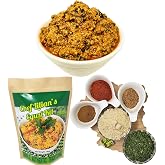 Chef Lilian's Egusi Kit- Nigerian West African Food Kit with Ground Melon Seeds (Egusi), Dehydrated Spinach, Seasoning Cubes, Hot Pepper Powder, Soup Mix 4 Servings (Pack of 1)