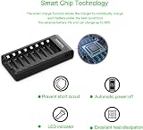 POWEROWL Pro AA AAA Rechargeable Batteries with Charger 4 AA 2800mAh 4 AAA view 3