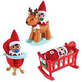 The Elf on the Shelf Frost Pips Mini Blooms Elf Baby Nursery Set | Official crib, highchair, and rocker, ages 3+, baby Elf doll not included