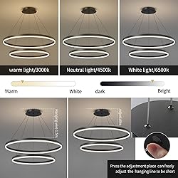 Matven Modern Ceiling Chandelier Light, Acrylic