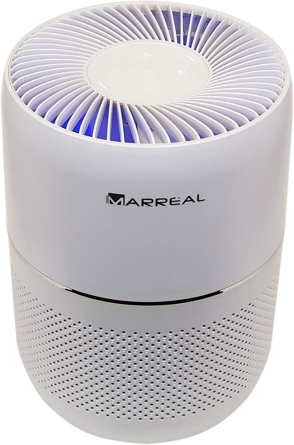 Marreal Ap1207 Leiser Luftreiniger Mit Hepa Filter Ionisator Sensor Aromazugabe Schlafmodus Weiss Amazon De Baumarkt