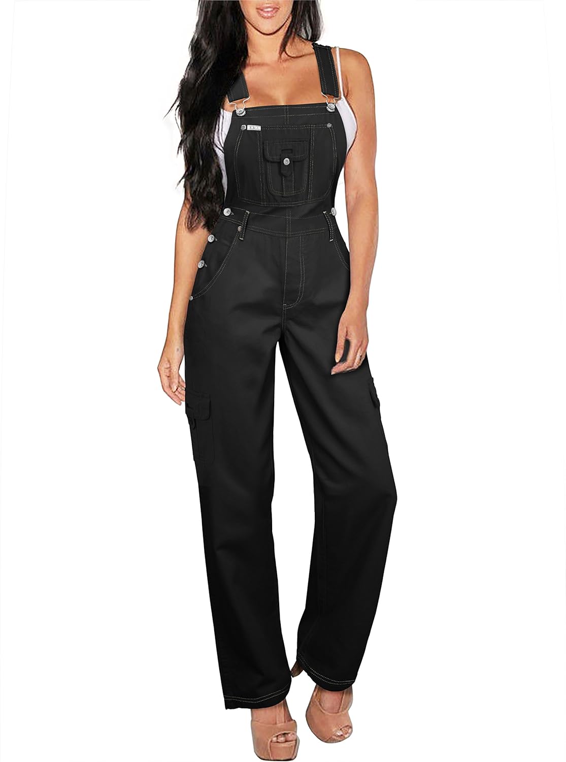 black stretch jumpsuit