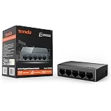 Tenda SG105, 5 Port Gigabit Switch, Unmanaged Home Ethernet Switch, Office Ethernet Splitter, Plug & Play, Plastic Case, Desk