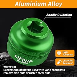 LIFSHP 24MM Oil Filter Socket,3/8" Drive For