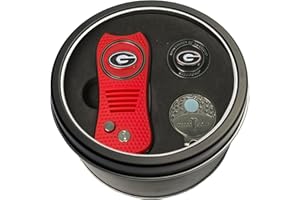 Team Golf NCAA Gift Set Switchblade Divot Tool, Cap Clip, & 2 Double-Sided Enamel Ball Markers, Patented Design, Less Damage to Greens, Switchblade Mechanism