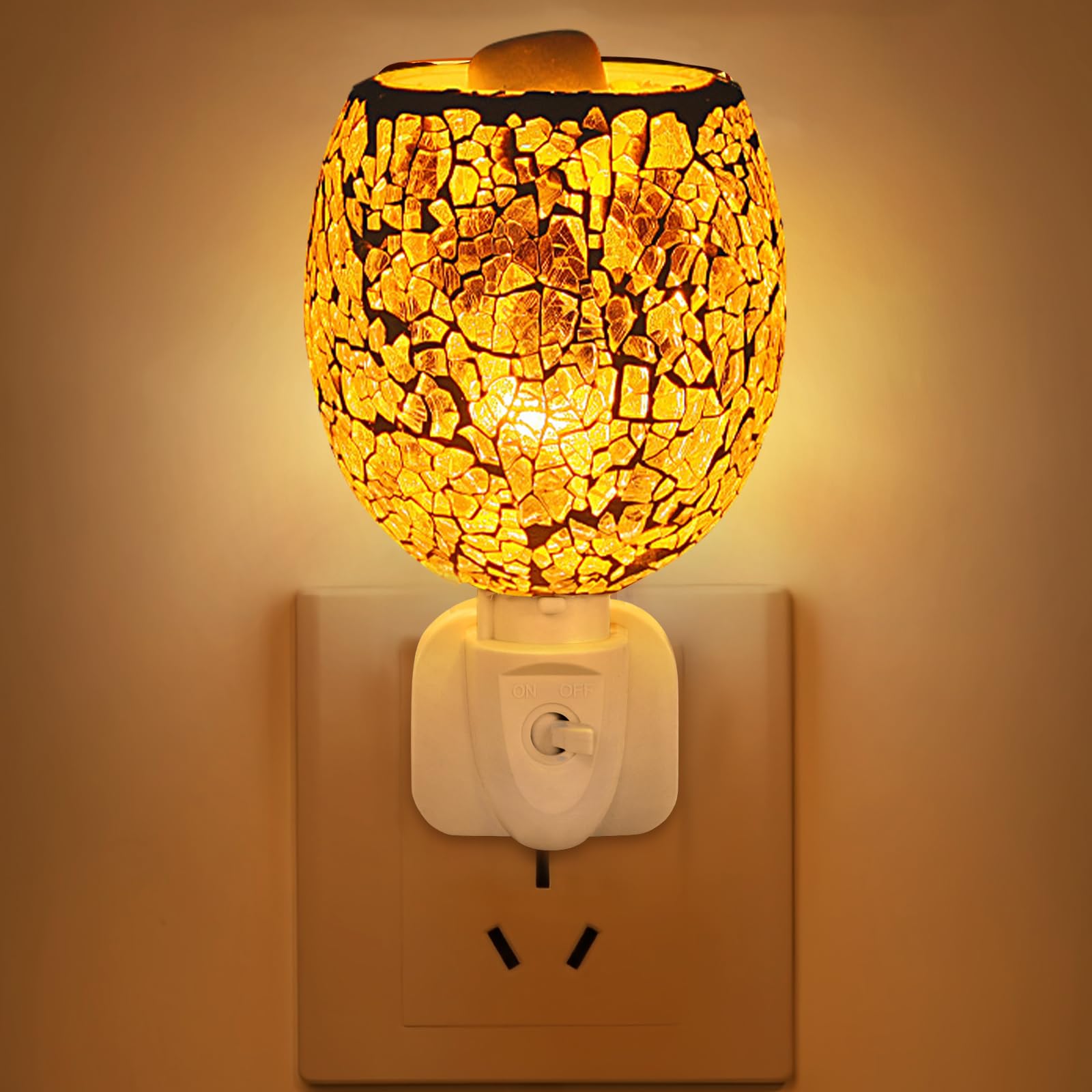 Plug In Electric Wax Melt Burner for Wax Melts, Essential Oil, Fragrance, Night Light, Aroma Decor for Home, Office, Gifts (YELLOW)