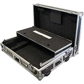 DJ Flight Road Case Fits Pioneer XDJ-RX3 Wheels Laptop Shelf Harmony Cases | Hard-shell rolling protection for your controller, sliding computer tray, tour-grade build, easy load-in for mobile gigs