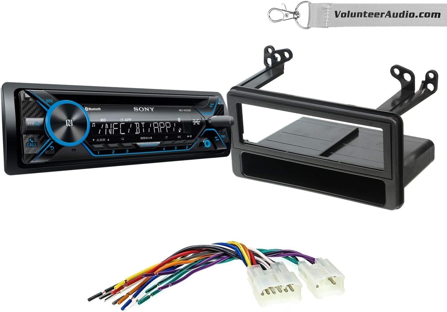 Sony MEX-N4200BT Single Din Radio Install Kit With CD Player, USB/AUX Fits 2003-2009 Toyota 4Runner