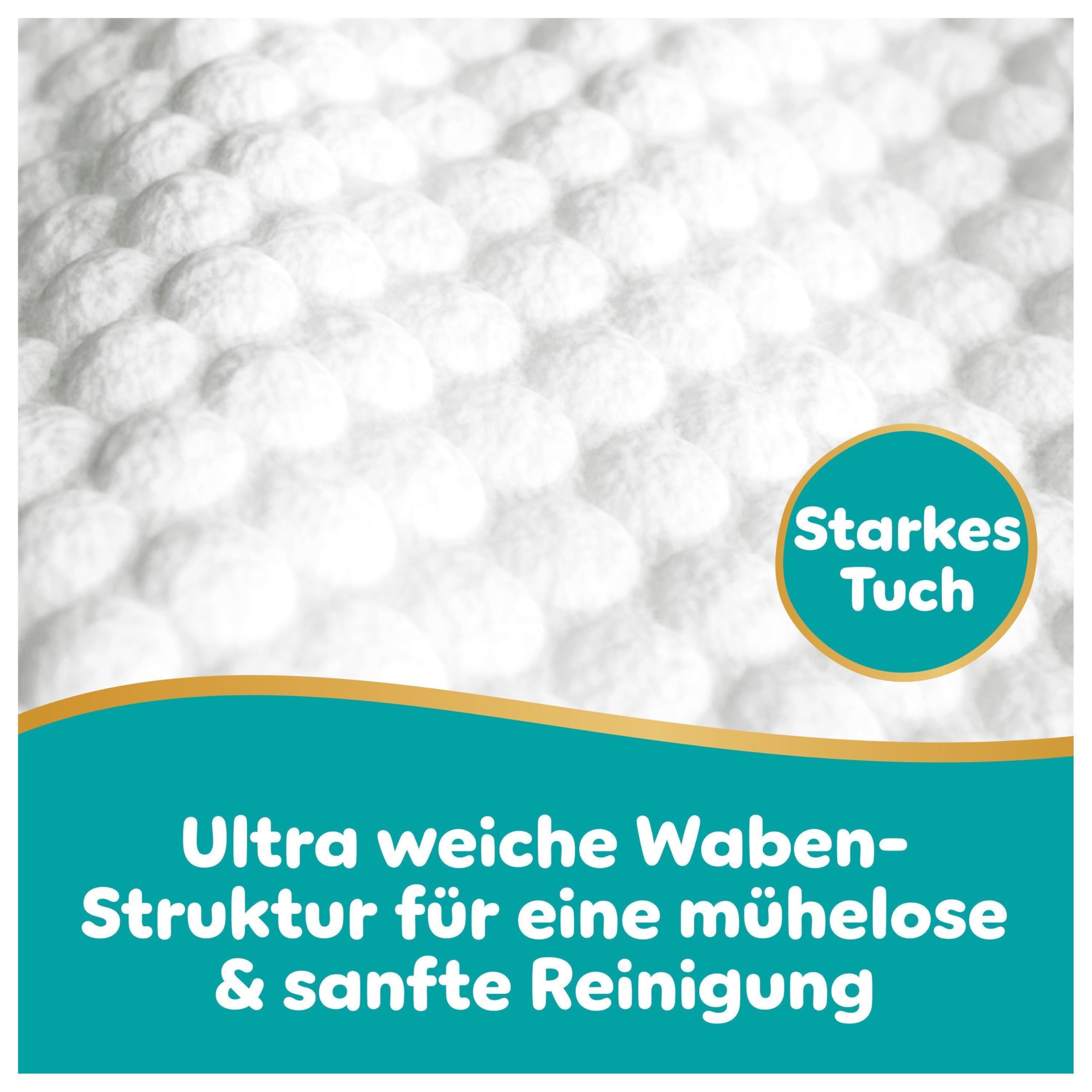 Pampers Aqua Soft Touch Baby-Feuchttücher, 18 Packungen mit 48 Feuchttüchern = 864 Baby-Feuchttücher, weiche Textur & Lotion mit 99% Wasser 6