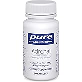 Pure Encapsulations Adrenal Cortex Supplement – Supplement to Support Cortisol Health, Energy Levels, Stress Moderation, and Gland Function – with Bovine Whole Adrenal & Cortex – 60 Capsules*