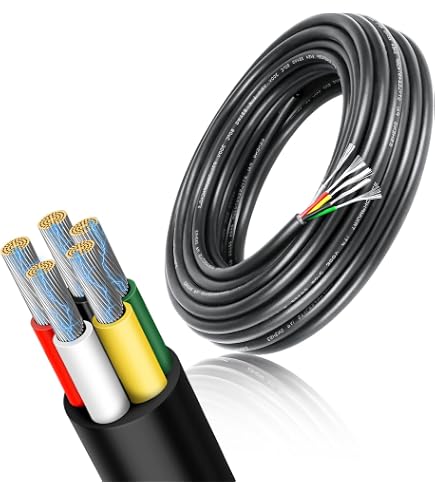 Southwire Thermostatkabel 18/7, 7 Leiter, 7 M – Für Heizungssteuerung & Alarmanlagen