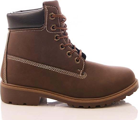 ladies flat lace up ankle boots uk