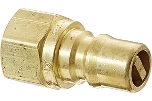 HANSEN GLOBAL Eaton Hansen 100506 Brass Gas Mate Series, Coupler Plug, 3/8" Body Size x 3/8" NPT Male