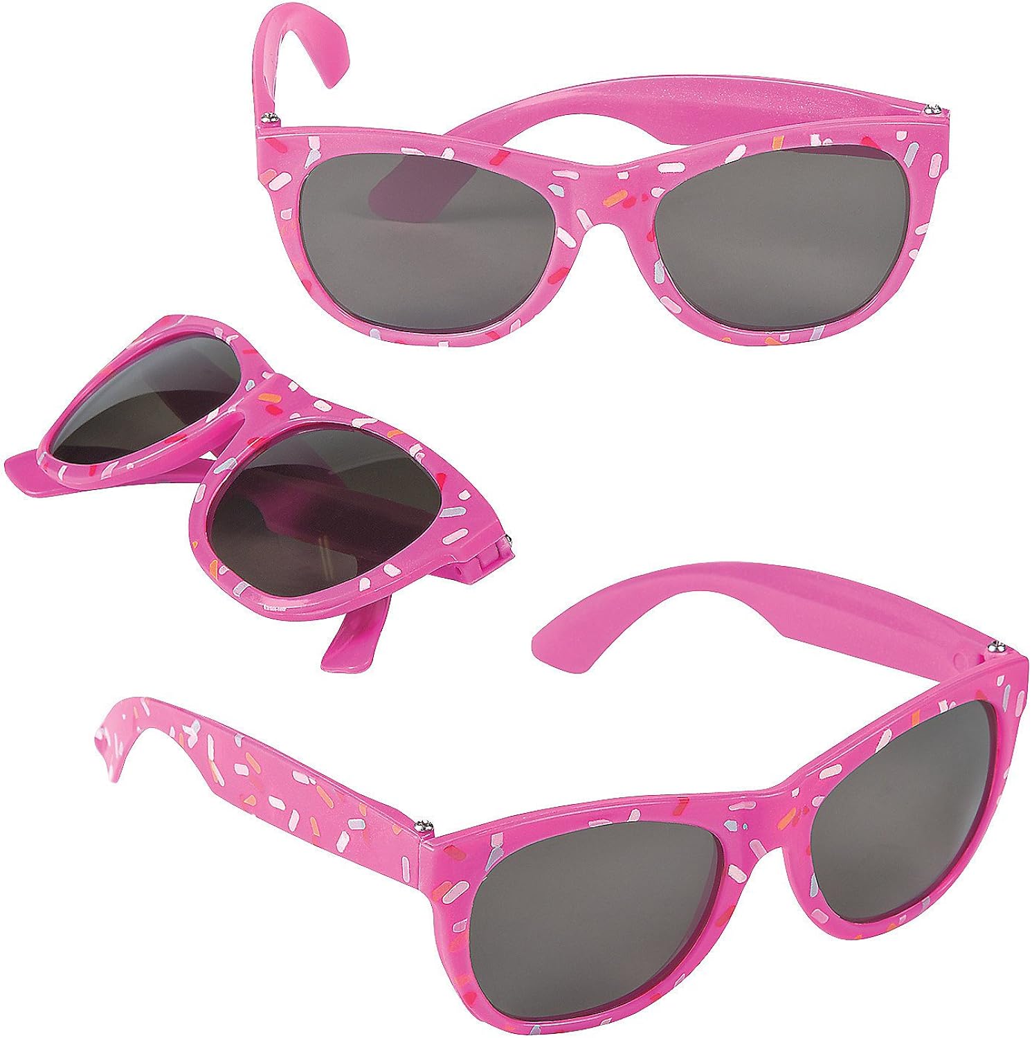 pink party glasses