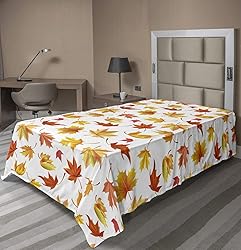 Ambesonne Autumn Flat Sheet, Demonstration of