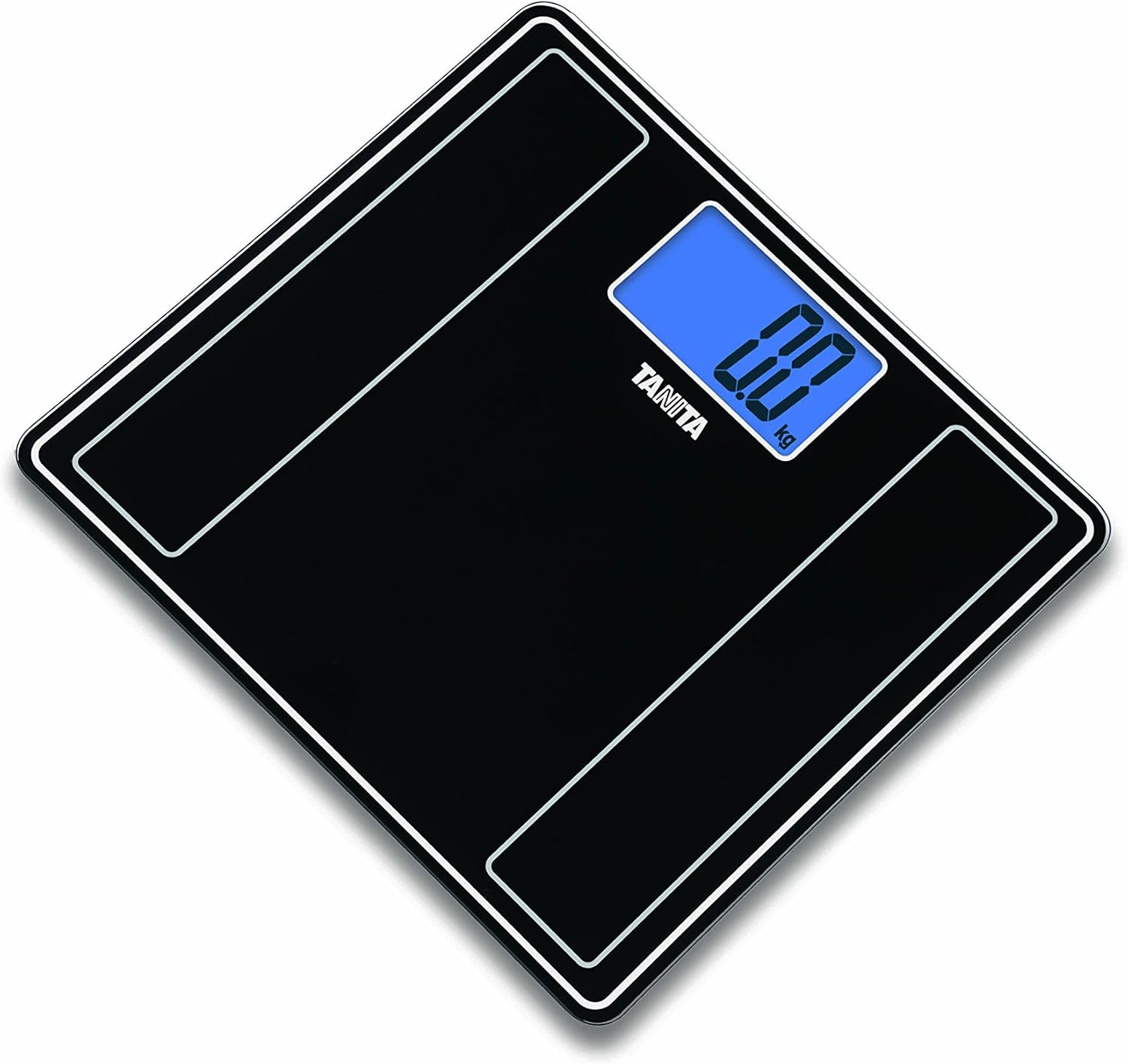 Tanita HD382 Black Glass Digital Bathroom Scale BigaMart