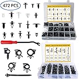 415pcs Car Retainer Clips Auto Push Pin Rivet Clips+56pcs Car Wire Harness Routing Clip Assortment Wiring Harness Wire Loom R