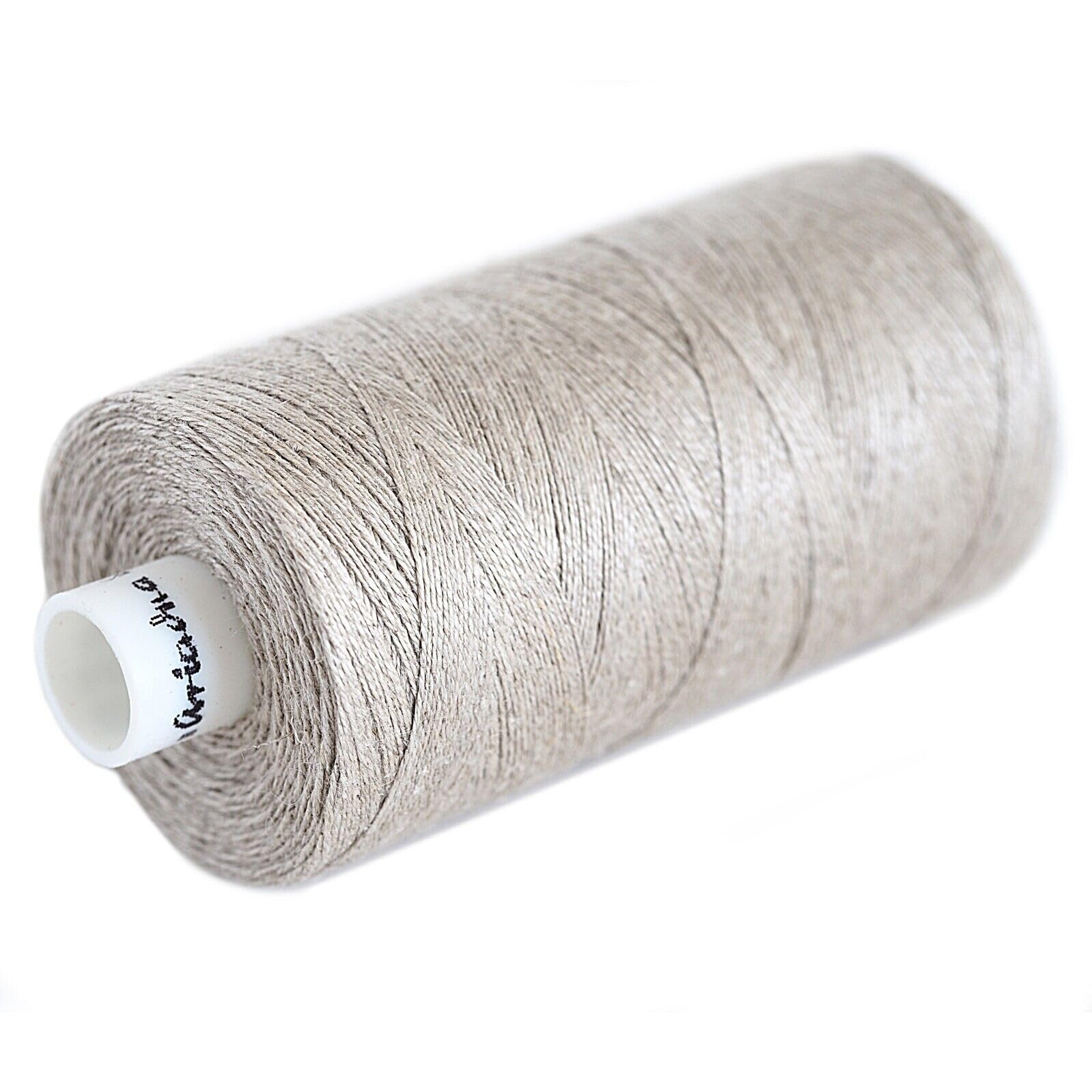 Fine Linen Unwaxed 38 tex x 2 Natural 2 PLY Thread 500m Spool 100% Linen Leno Grey