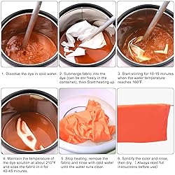 HTVRONT Fabric Dye for Polyester, Synthetic Fabric
