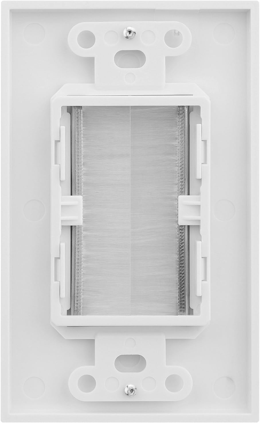 Fosmon 1 Gang Brush Faceplate Single Gang UK Outlet Wall Plate Opening Entry - Image 3