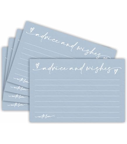 Graduation Wish & Advice Cards - 50PCs Graduation Party Supplies Class Party Favors High School College Senior School