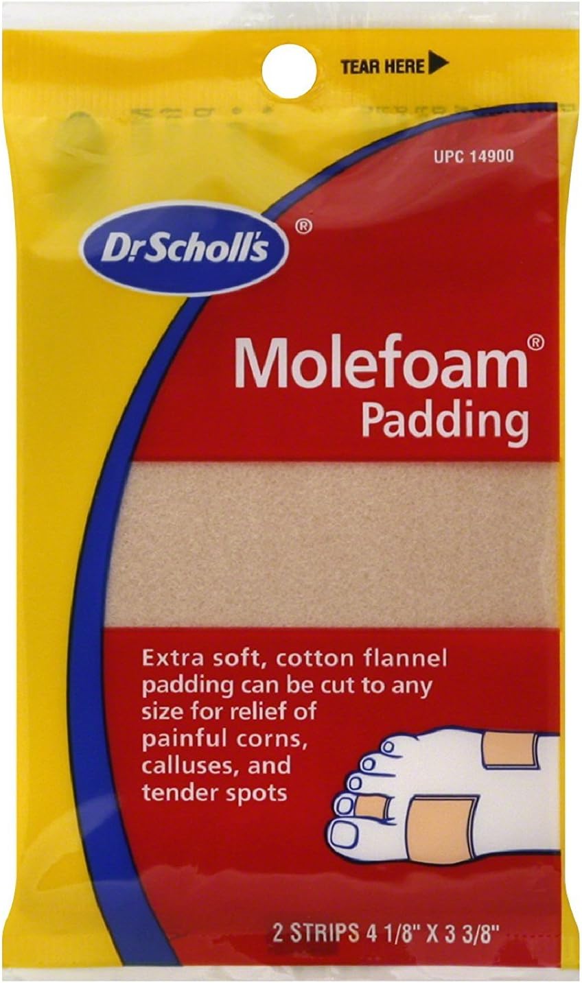 Dr. Scholl's Molefoam Padding 2 Each (Pack of 4): Health & Personal Care