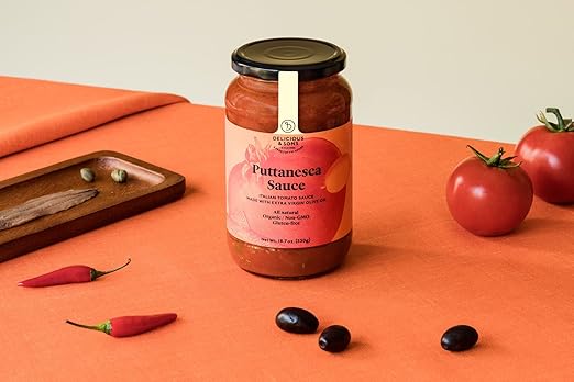Delicious & Sons Salsa Puttanesca Ecológica 530g: Amazon.es ...