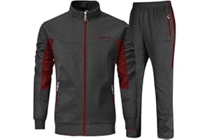 YSENTO Men's Tracksuits Outfits Set 2 Piece Jogging Suits Warm Up Sweatsuits Sweat Track Suits Sets