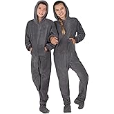 Footed Pajamas Hoodie Chenille One Piece Pajamas for Infant, Toddler & Kids Gifts