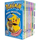 Pokemon Mega Collection 18 Books Box Set (Word Games, Code Breakers, Brain Teasers, Ash The Champion, A New Companion, A New Beginning, Pokemon Peril, The Orange League, Show Time! &amp; 9 more...)