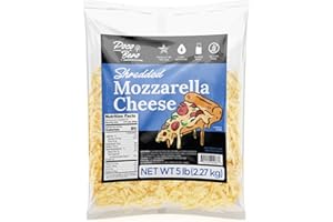 Poco Bero Shredded Mozzarella Cheese – 5LBS / 80 OZ – Low Moisture & Whole Milk – Shredded Pizza Cheese – Perfect Pizza Oven Accessories – Ships with Gel Packs – Rich & Creamy Shredded Cheese