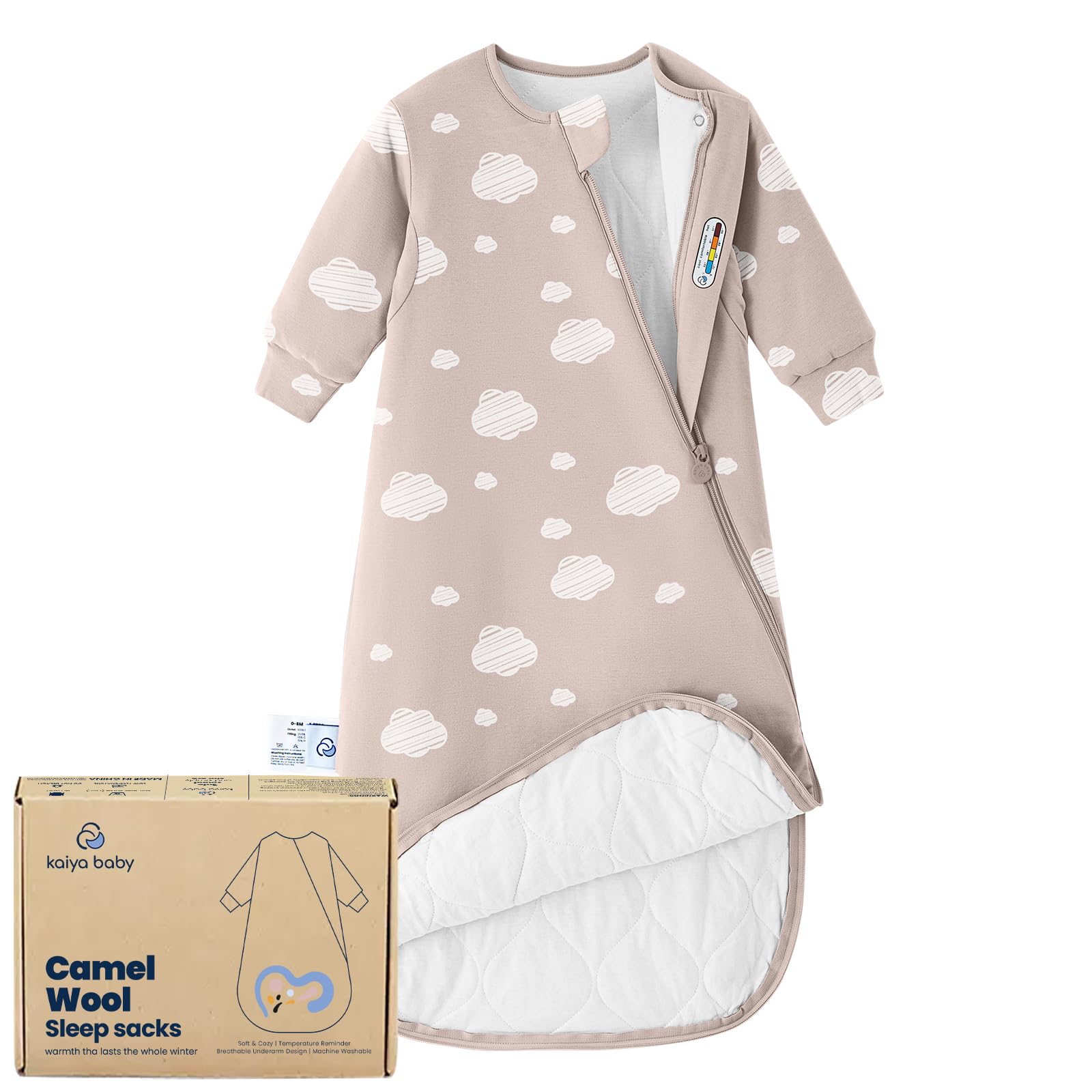Photo 1 of kaiya baby Unisex Sleeping Bag for Babies and Toddlers 2.5 Tog Sleep Sack 18-36Months, Long Sleeve Sleep Sack, Wearable Blanket Baby, One piece with sleeves, Gifts for Baby