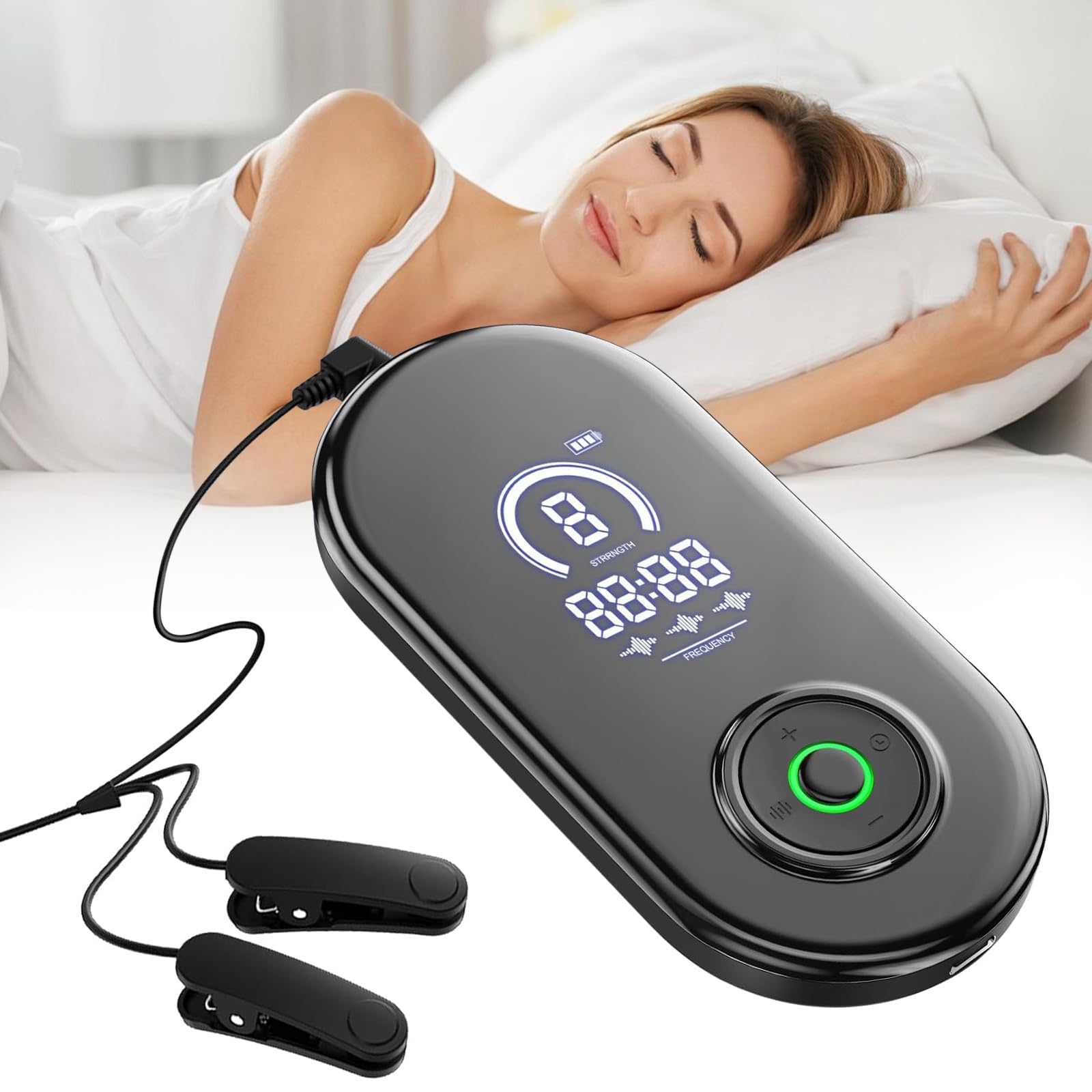 LIROPAU Sleep Aid Device, Sleep Aid Device for Insomnia, Portable Sleep Aids for Adults with Anxiety,Migraine and Dizziness, Improve Deep Sleep, USB Charging