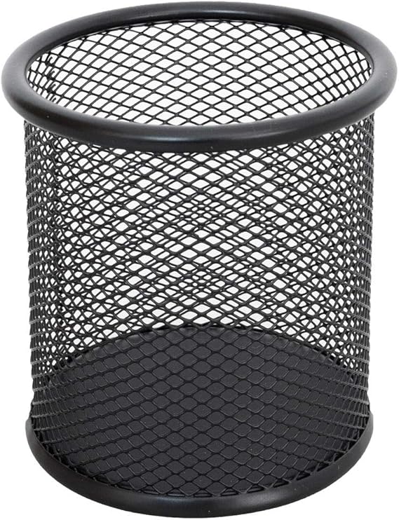 TTO Round Metal Pen Holder Black Amazon.co.uk Office Products
