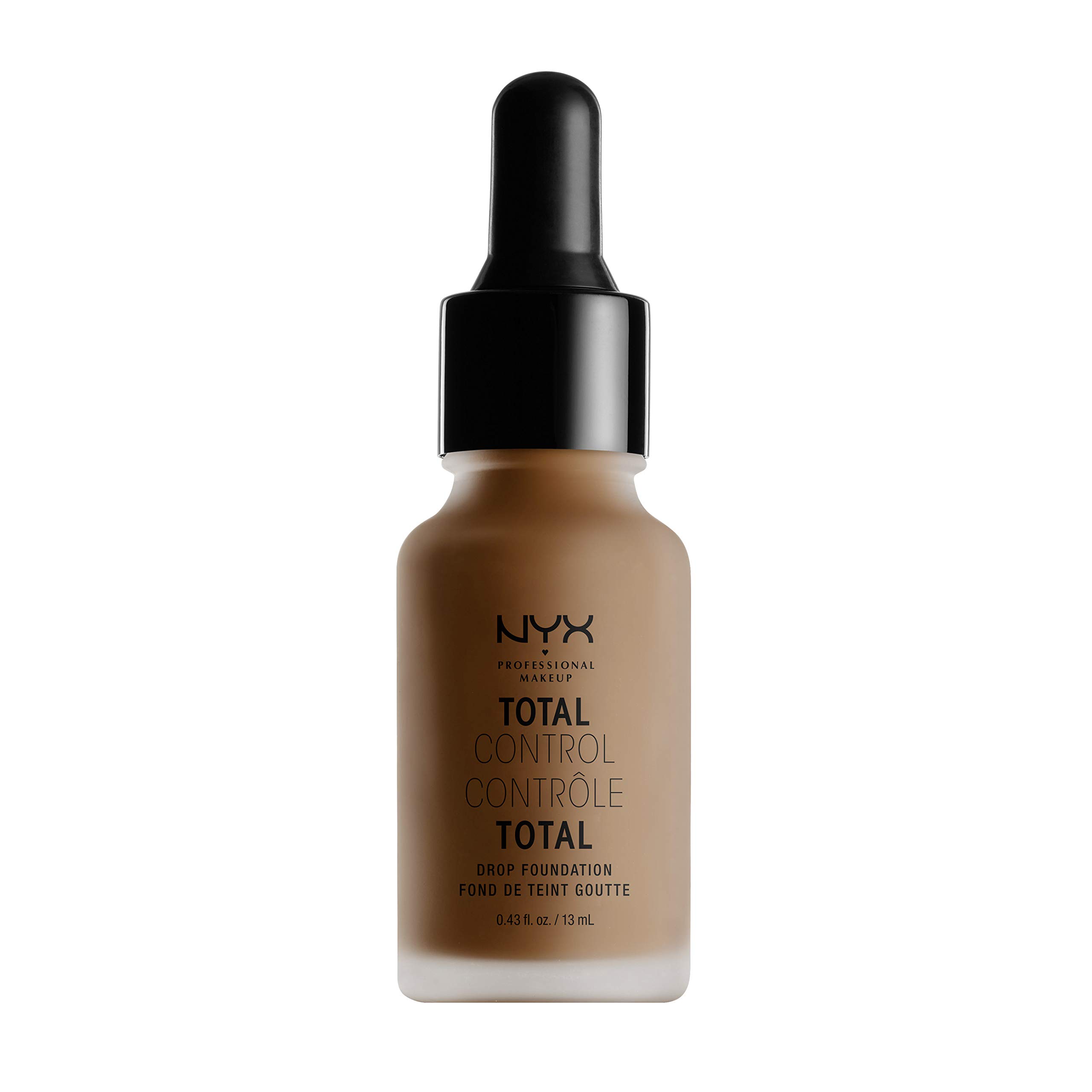 NYX Professional Makeup Total Control Drop Foundation, Precise Dosage, Buildable Coverage, Long Lasting, Vegan Formula, Matte Finish, Shade: Deep Rich