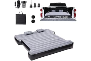 VEVOR Truck Bed Air Mattress, for 5.5-5.8 ft Full Size Short Truck Beds, Inflatable Air Mattress Camping Bed with 12V Air Pum