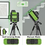 Huepar 360 Laser Level Green 3D Self Leveling Pulse 60m IP54 Kit view 5