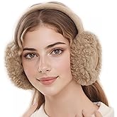 Yedilen Winter Ear Warmers for Women Warm Outdoor Foldable Earmuffs Cute Faux Fur Ear Muffs for Girls